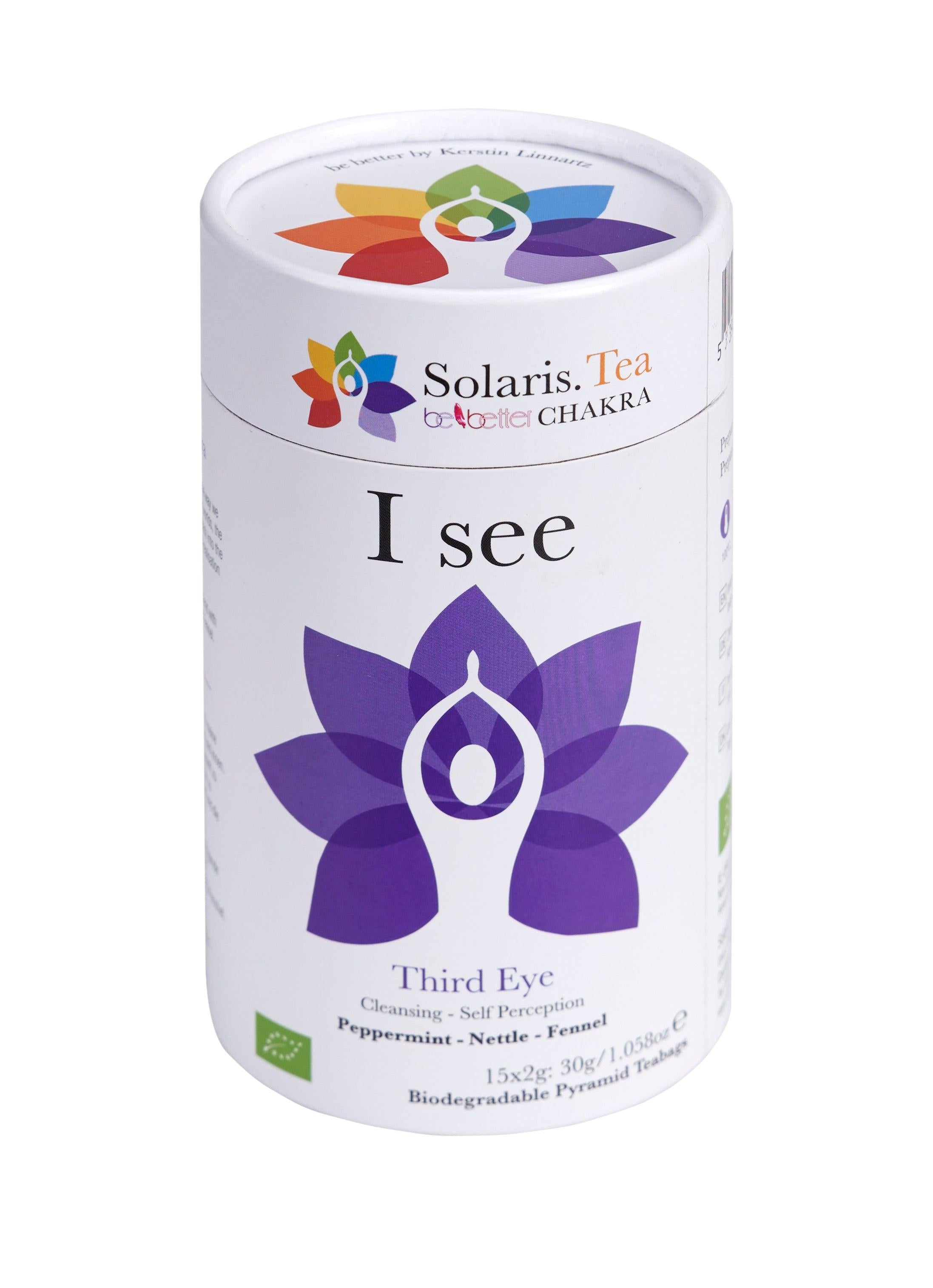 I See - Third Eye Chakra Organic Pyramid Teabags - Solaris Tea