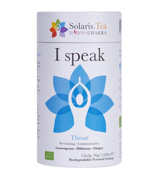 I Speak - Throat Chakra - Balance Your Communication - Organic Pyramid Teabags - Solaris Tea